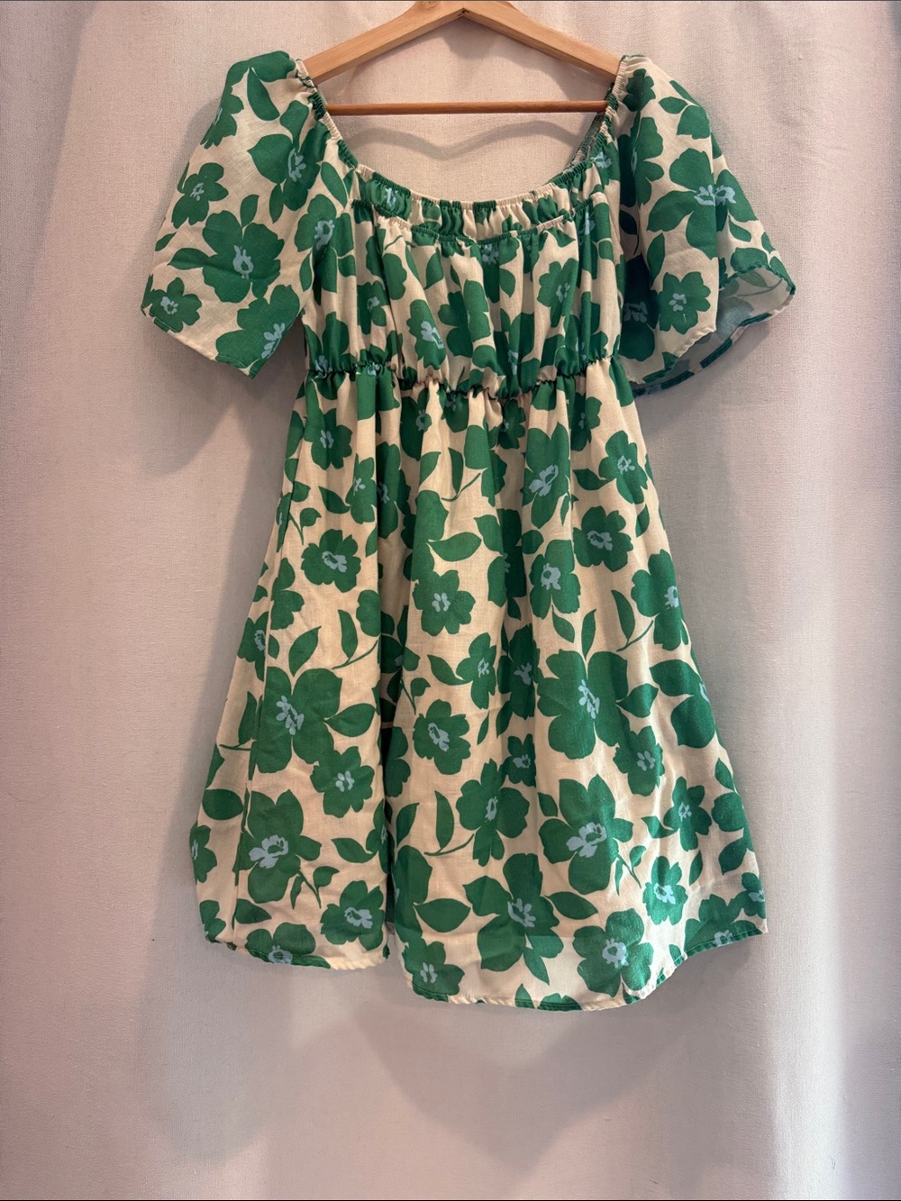 Dress Up Green Floral Dress